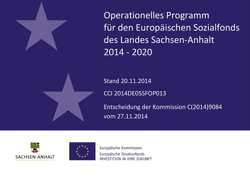 Titelbild Operationelles Programm ESF